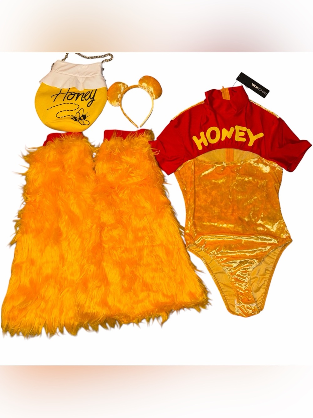 Winnie the Pooh Honey Costume Set, Fashion Nova Small